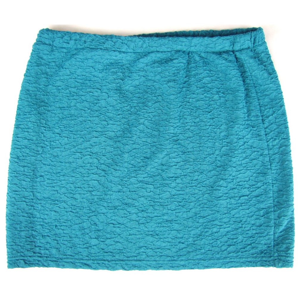 SALE! Textured Turquoise Short Mini Skirt